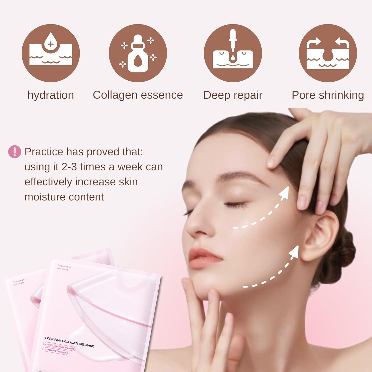 Pink Collagen Gel Jelly Mask