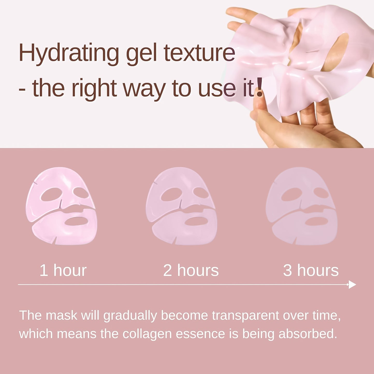 Pink Collagen Gel Jelly Mask