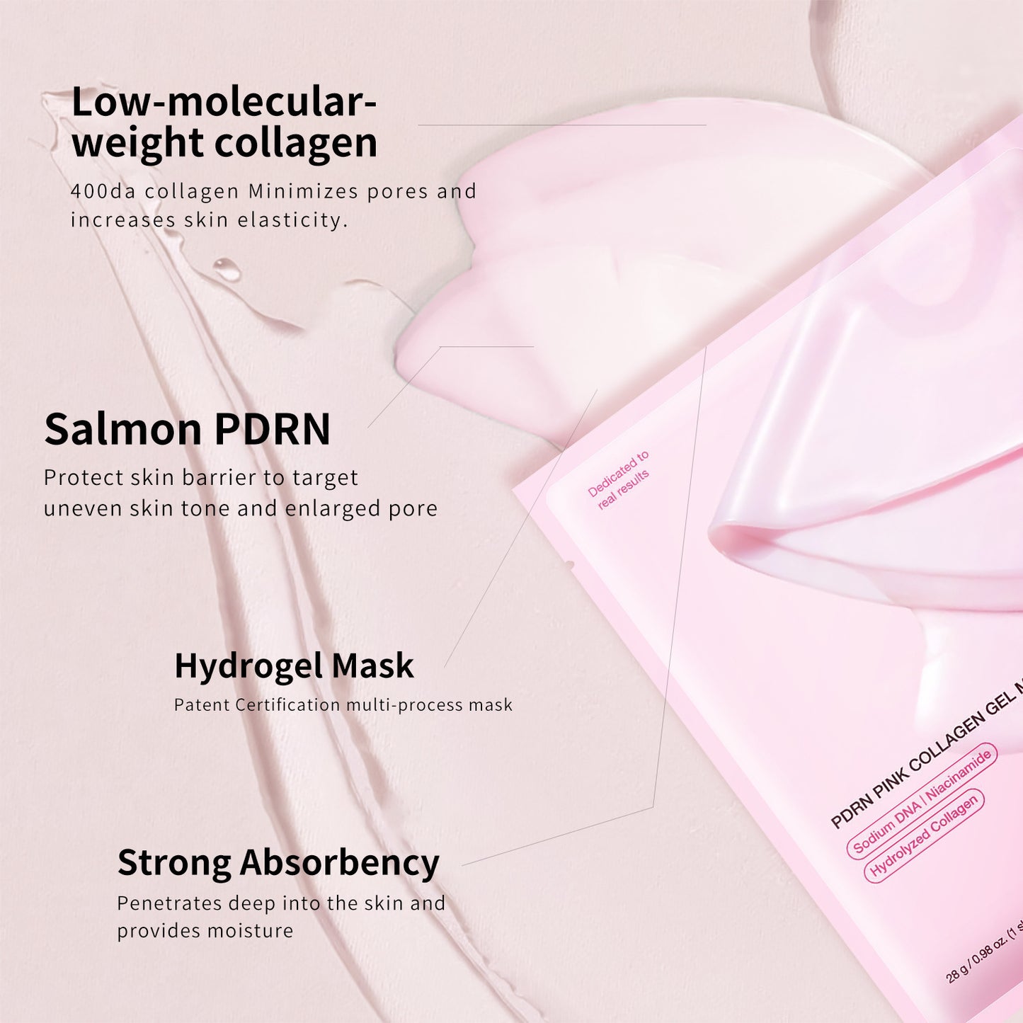 Pink Collagen Gel Jelly Mask